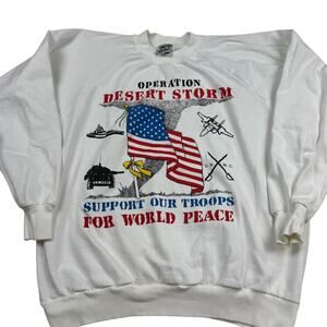 Vintage Operation Desert Storm Crewneck Sweatshirt - Large